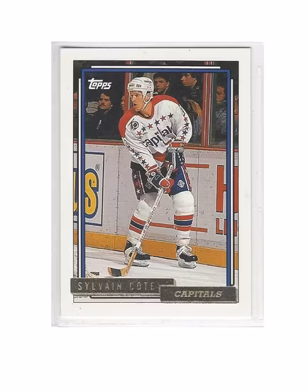1992-93 Topps Gold #428 Sylvain Cote (10-250x7-CAPITALS)