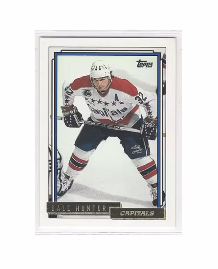 1992-93 Topps Gold #464 Dale Hunter (10-247x5-CAPITALS)