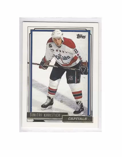 1992-93 Topps Gold #470 Dimitri Khristich (10-247x4-CAPITALS)