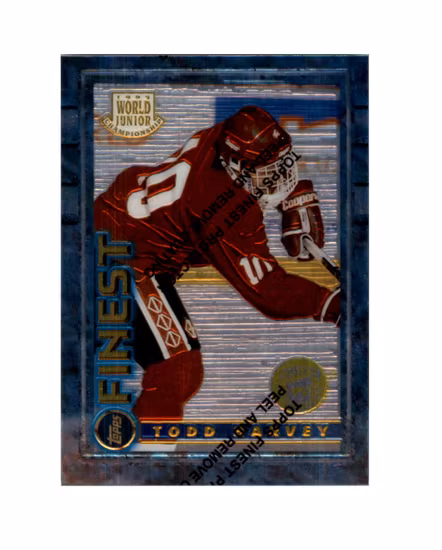 1994-95 Finest Super Team Winners #160 Todd Harvey WJC (10-X256-CANADA)