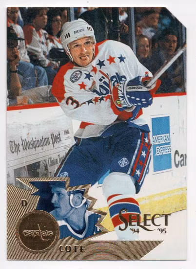 1994-95 Select Promos #128 Sylvain Cote Washington (10-X124-CAPITALS)