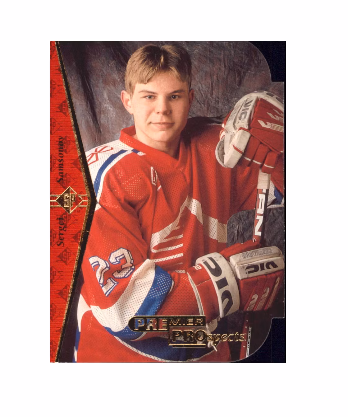 1994-95 SP Die Cuts #189 Sergei Samsonov (10-X257-RUSSIA) (9495SP)