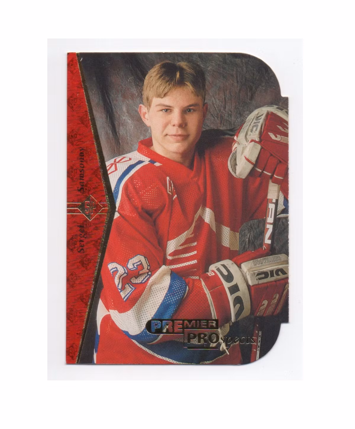 1994-95 SP Die Cuts #189 Sergei Samsonov (10-X285-RUSSIA) (9495SP)