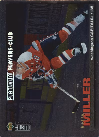 1995-96 Collector's Choice Player's Club Platinum #82 Kelly Miller (15-X11-CAPITALS)