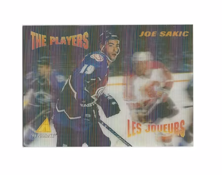 1995-96 McDonald's Pinnacle #NNO Joe Sakic CL (10-144x6-AVALANCHE)