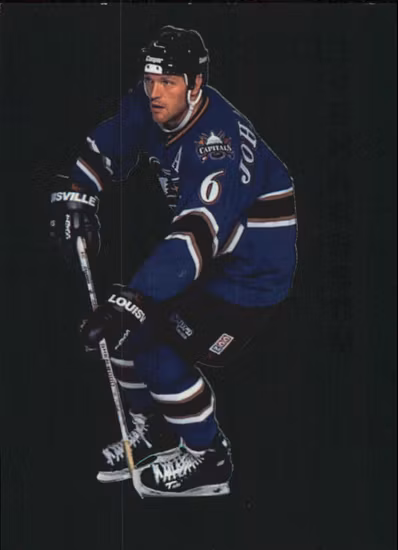1995-96 Parkhurst International Emerald Ice #218 Calle Johansson (10-X31-CAPITALS)