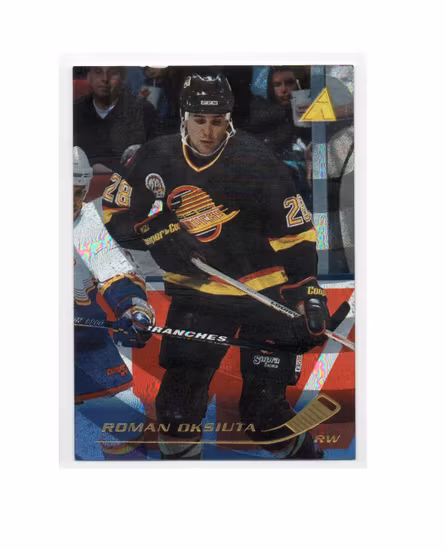 1995-96 Pinnacle Rink Collection #63 Roman Oksiuta (5-X210-CANUCKS) SE SKICK
