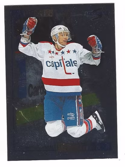 1995-96 Score Black Ice #53 Peter Bondra (12-28x9-CAPITALS)