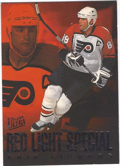 1995-96 Ultra Red Light Specials #6 Eric Lindros (10-174x9-FLYERS)
