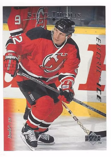 1995-96 Upper Deck Electric Ice #472 Steve Thomas (10-237x3-DEVILS)