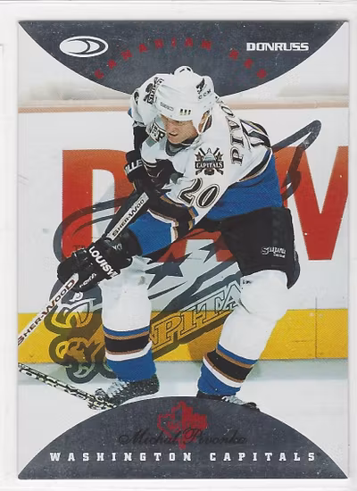 1996-97 Donruss Canadian Ice Red Press Proofs #50 Michal Pivonka (15-148x6-CAPITALS)