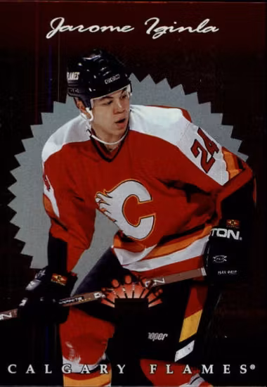 1996-97 Donruss Elite #131 Jarome Iginla RC (10-X27-FLAMES)