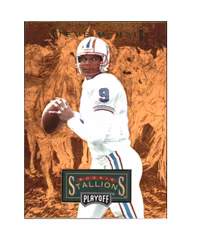 1996 Playoff Trophy Contenders Rookie Stallions #10 Steve McNair (20-D10-NFL)