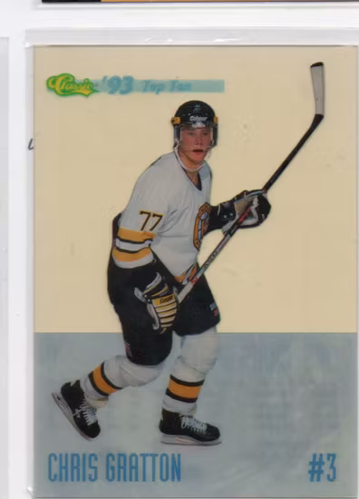 1993 Classic Top Ten #DP3 Chris Gratton (10-X297-LIGHTNING)