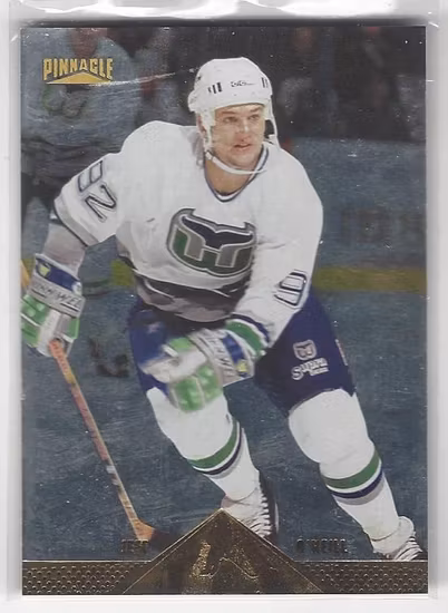 1996-97 Pinnacle Foil #210 Jeff O'Neill (10-286x8-WHALERS)