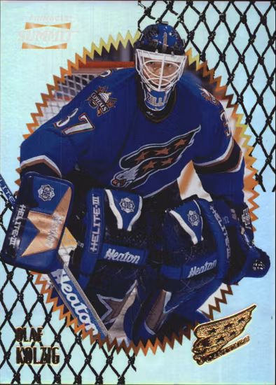 1996-97 Summit Premium Stock #48 Olaf Kolzig (10-X13-CAPITALS)