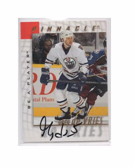 1997-98 Be A Player Autographs #78 Greg DeVries (25-X216-OILERS)