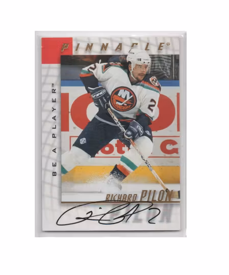 1997-98 Be A Player Autographs #81 Rich Pilon (25-X221-ISLANDERS)