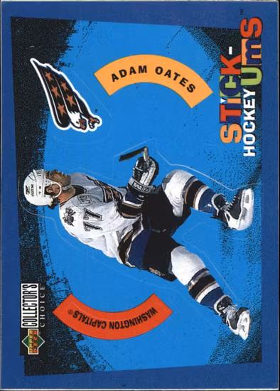 1997-98 Collector's Choice Stick 'Ums #S28 Adam Oates (10-X15-CAPITALS)