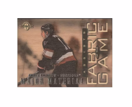 1997-98 Donruss Limited Fabric of the Game #42 Chris Phillips M (10-X213-SENATORS)