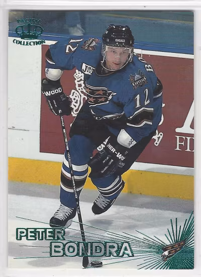 1997-98 Pacific Emerald Green #18 Peter Bondra (15-186x8-CAPITALS)