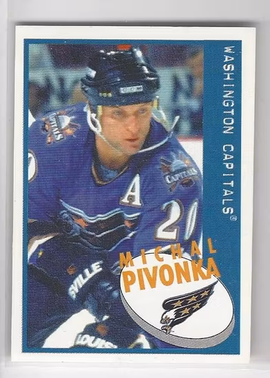 1997-98 Panini Stickers #111 Michal Pivonka (5-36x2-CAPITALS)