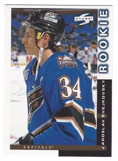 1997-98 Score #53 Jaroslav Svejkovsky (5-3x2-CAPITALS)