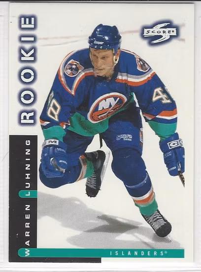 1997-98 Score #69 Warren Luhning RC (5-261x2-ISLANDERS)