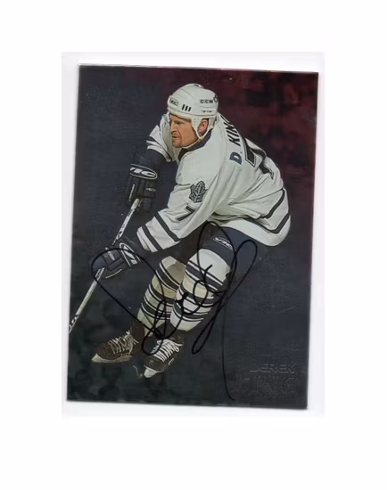 1998-99 Be A Player Autographs #135 Derek King (25-X124-MAPLE LEAFS)