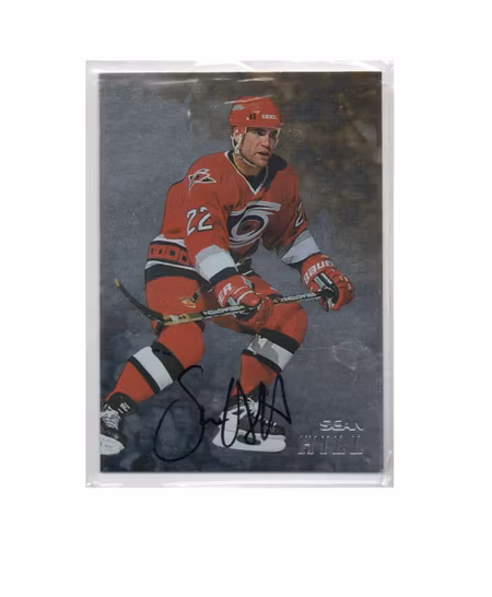 1998-99 Be A Player Autographs #173 Sean Hill (25-X21-HURRICANES)