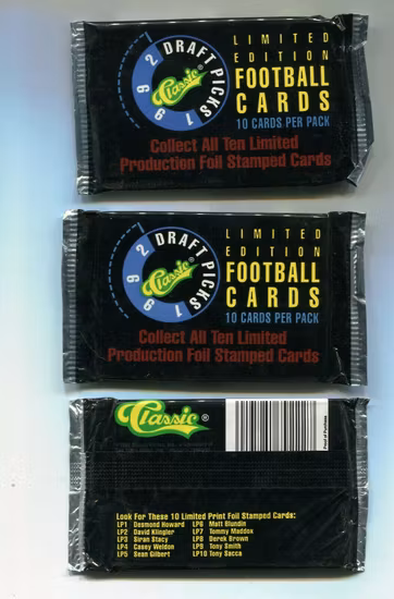 1992 Classic Draft Picks Football (Löspaket)