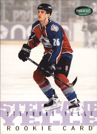 1995-96 Parkhurst International #539 Stephane Yelle (10-X298-AVALANCHE)