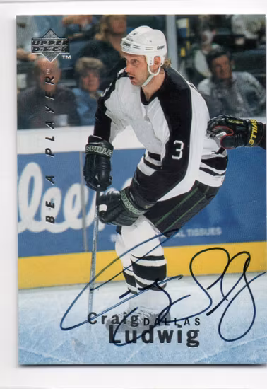 1995-96 Be A Player Autographs #S128 Craig Ludwig (30-X299-NHLSTARS)