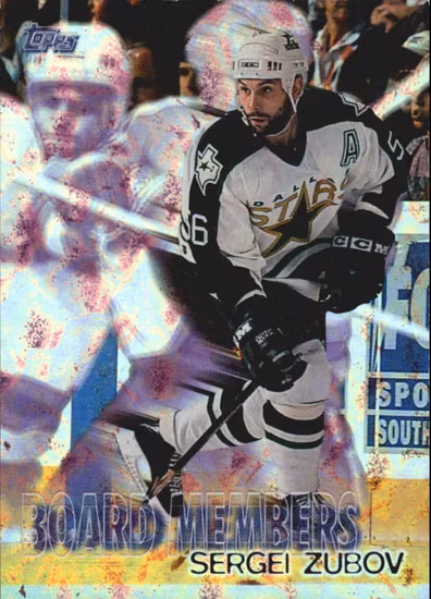 1998-99 Topps Board Members #B7 Sergei Zubov (10-X15-NHLSTARS)