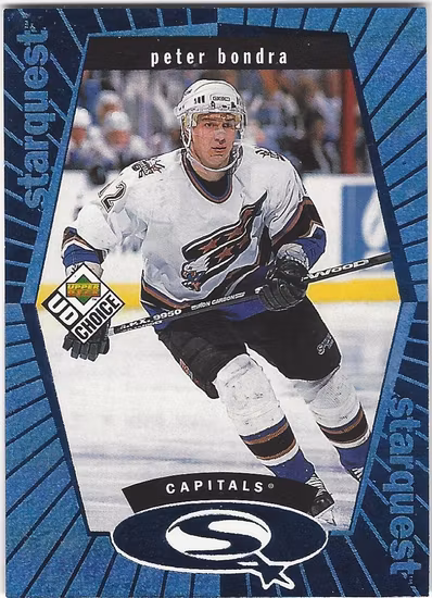 1998-99 UD Choice StarQuest Blue #SQ14 Peter Bondra (10-154x1-CAPITALS)