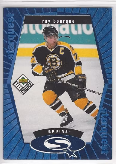 1998-99 UD Choice StarQuest Blue #SQ21 Ray Bourque (10-246x5-BRUINS)