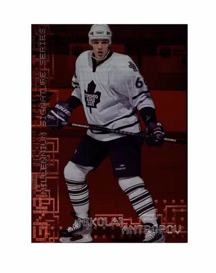 1999-00 BAP Millennium Ruby #224 Nikolai Antropov (12-X169-MAPLE LEAFS)