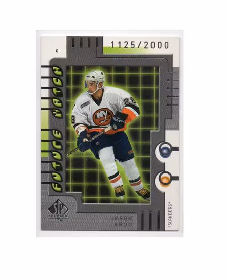 1999-00 SP Authentic #108 Jason Krog RC (10-X219-ISLANDERS)