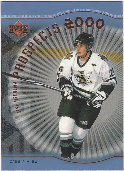 1999-00 Upper Deck #333 Jeff Heerema PRO (5-179x1-OTHERS)