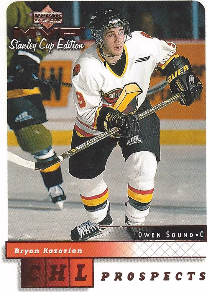 1999-00 Upper Deck MVP SC Edition #208 Bryan Kazarian RC (10-X74-OTHERS)