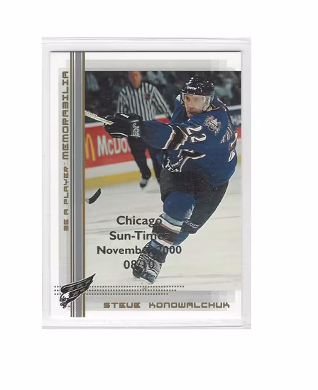 2000-01 BAP Memorabilia Chicago Sun-Times Gold #315 Steve Konowalchuk (50-X139-CAPITALS)
