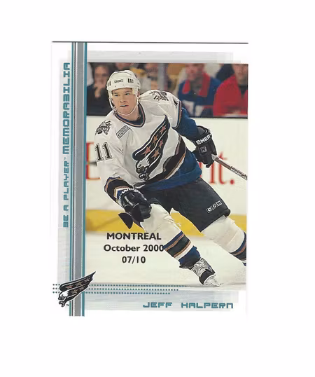 2000-01 BAP Memorabilia Montreal Olympic Stadium Show Blue #365 Jeff Halpern (50-X45-CAPITALS)