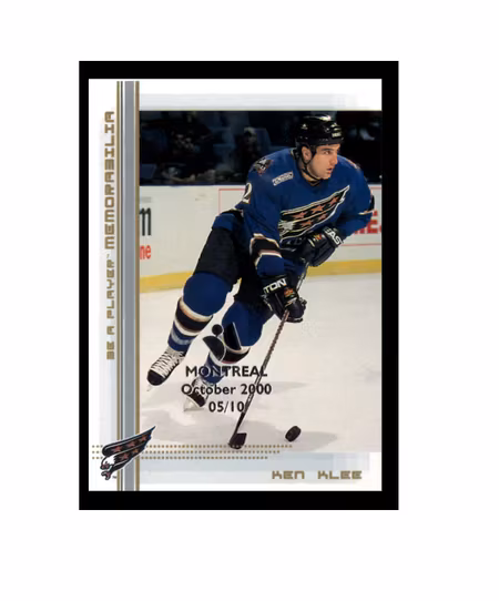 2000-01 BAP Memorabilia Montreal Olympic Stadium Show Gold #376 Ken Klee (50-X136-CAPITALS)