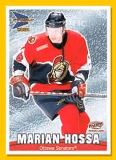 2000-01 McDonald's Pacific Checklists #5 Marian Hossa (10-X65-SENATORS)