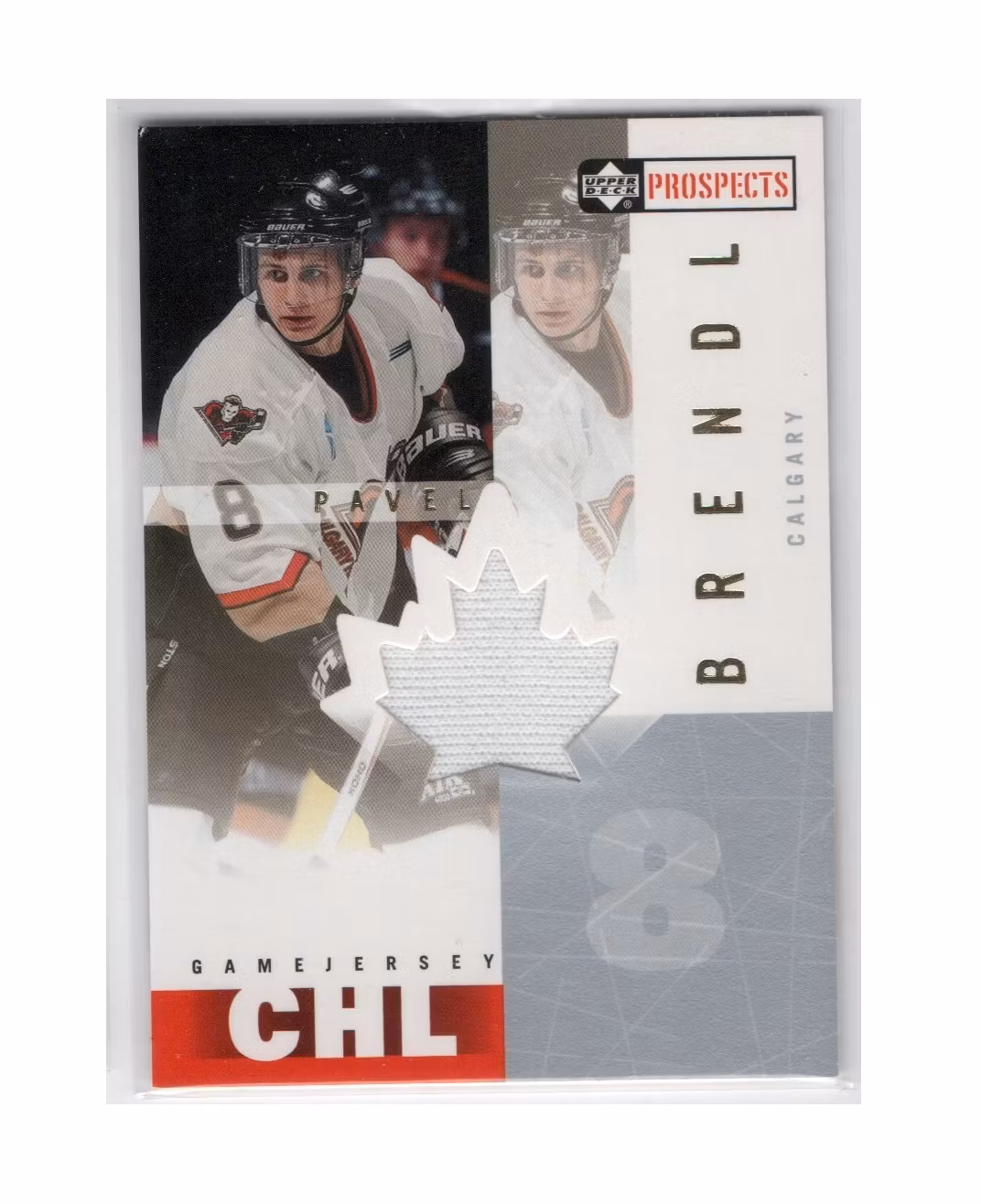 2000-01 UD CHL Prospects Game Jerseys #PB Pavel Brendl (30-X235-GAMEUSED-OTHERS)