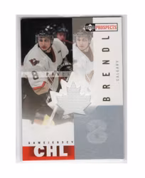 2000-01 UD CHL Prospects Game Jerseys #PB Pavel Brendl (30-X235-GAMEUSED-OTHERS)
