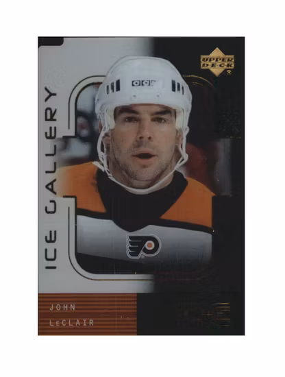 2000-01 Upper Deck Ice Gallery #IG6 John LeClair (12-X175-FLYERS)
