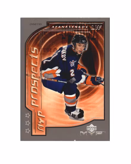 2000-01 Upper Deck MVP Third Stars #214 Dmitri Afanasenkov (10-X218-OTHER)