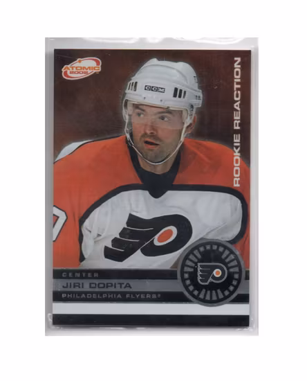 2001-02 Atomic Rookie Reaction #7 Jiri Dopita (10-X209-FLYERS)