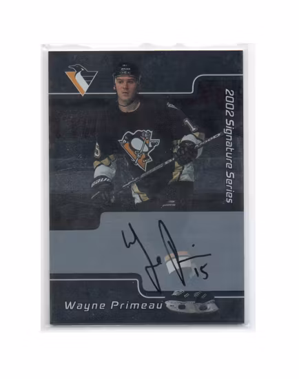 2001-02 BAP Signature Series Autographs #14 Wayne Primeau (40-X199-PENGUINS)